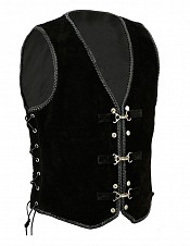 Premium Nubuck Black Vest SkinnvÄst