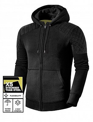 Premium Ce 17092:2020 Classic Black Waterproof Mc Hoodie