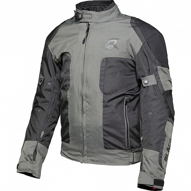 Black Zeal Ce-aa Black Dark Grey Waterproof Mc AllvÄdersjacka