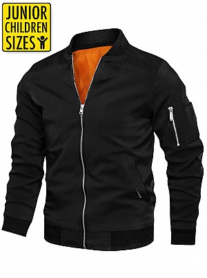 Junior / Barn Kevlar Bomberjacka Ce Aa 17092:2020 Black Mc Jacka - Mcv