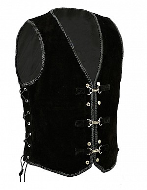 Premium Nubuck Black Vest SkinnvÄst