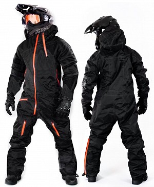 Evolution Base Black Orange Overall Atv /snowmobile AllvÄdersstÄll Ds1