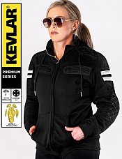 Lady Rivalblack Kevlar 17092:2020 Waterproof Mc Hoodie