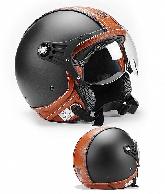 Bno Pilot Matt Black Brown Jet Mc HjÄlm Op01-pl26