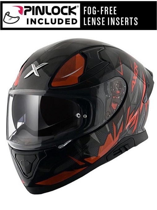 Axor Apex Hunter Black Orange Solvisir Mc HjÄlm - Mcv