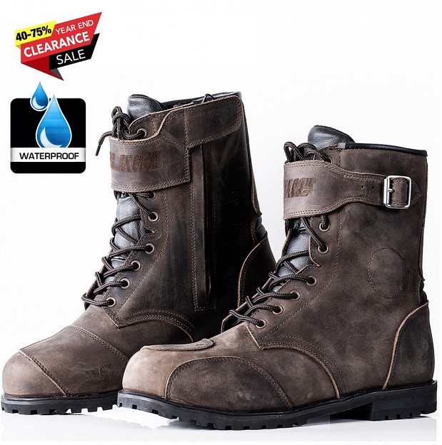 Tour Vintage Ce-level 2 Distressed Brown Boots Waterproof Mc Stövlar