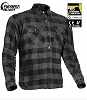 Kevlarskjorta Grey Black Ce 17092:2020 Flanell Mc Skjorta - Mcv