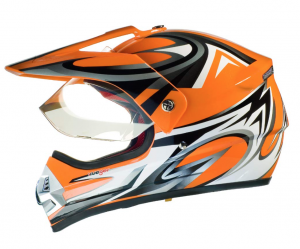 Rx962 Quad Enduro Orange V Cross Hjälm