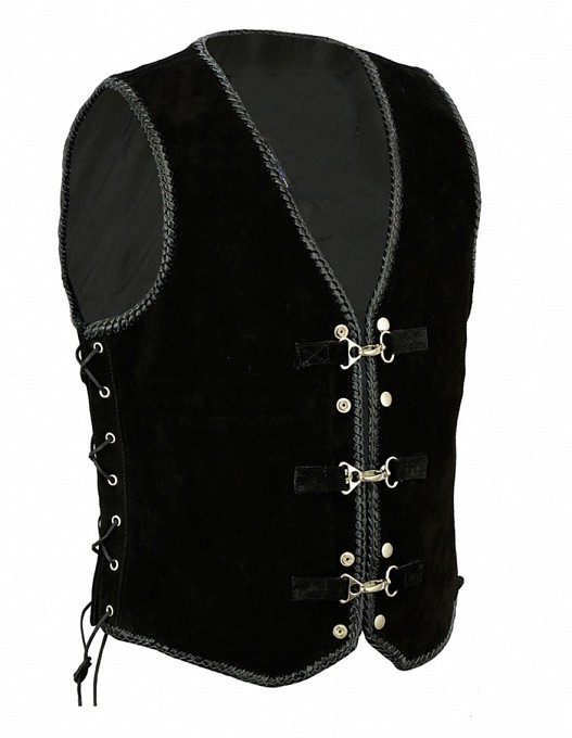 Premium Nubuck Black Vest SkinnvÄst