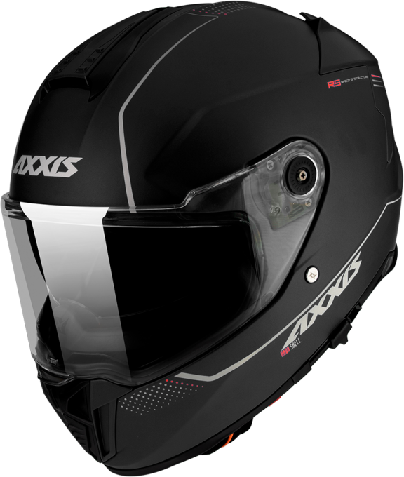 Ece 22-06 Axxis Hawk Matt Black Solvisir Mc HjÄlm