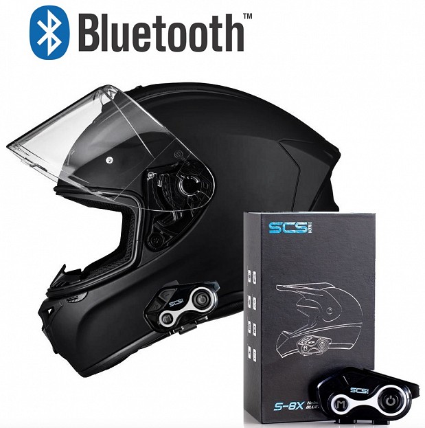 Bluetooth Hayder Aero D-pro Matt Black Integral Mc HjÄlm