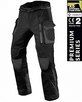 Premium Dynatech Black Kevlar 17092:2020 Waterproof Mc AllvÄdersbyxa