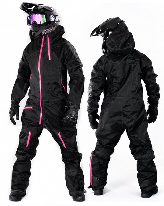 Lady Evolution Base Black Pink Overall Atv /snowmobile AllvÄdersstÄll