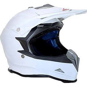 Shiro Mx-307 Motorcross White Cross HjÄlm