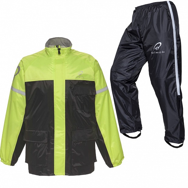 Black RegnstÄll Specture Mc 2-piece  Rainproof  Hi-vis