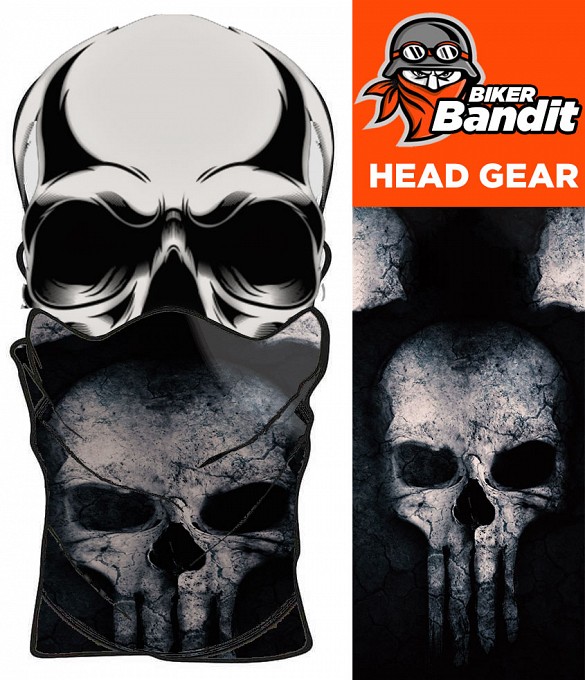 Scull-droner Bandanna Neck Tube NackvÄrmare Balaclava