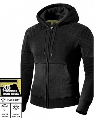 Lady Black Ce 17092:2020 Premium Classic Hoodie Waterproof Mc Hoodie