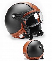 Bno Pilot Matt Black Brown Jet Mc HjÄlm Op01-pl26