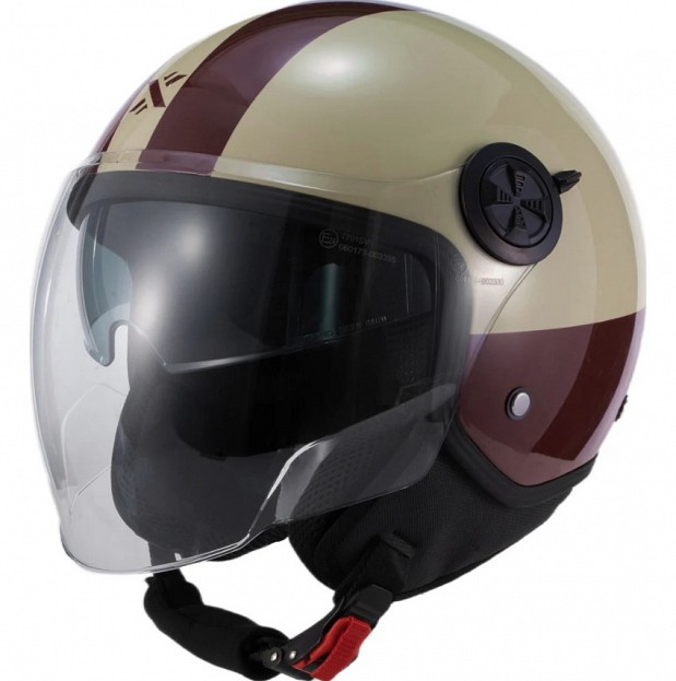 Shox Interceptor Sv Ranger Open Face Gloss Burgundy Sand Jet Mc HjÄlm